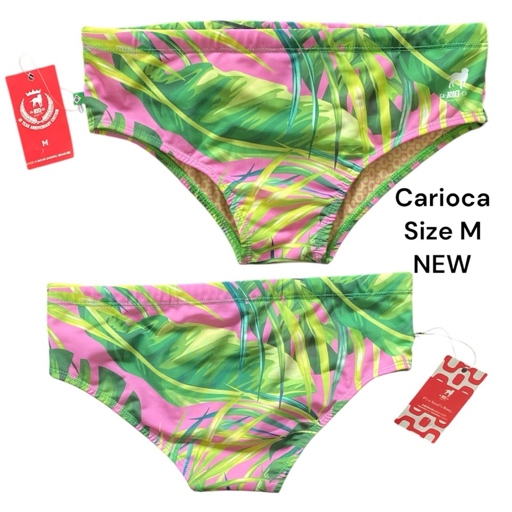 Carioca Tropical Print Bikini Bottoms - Size M